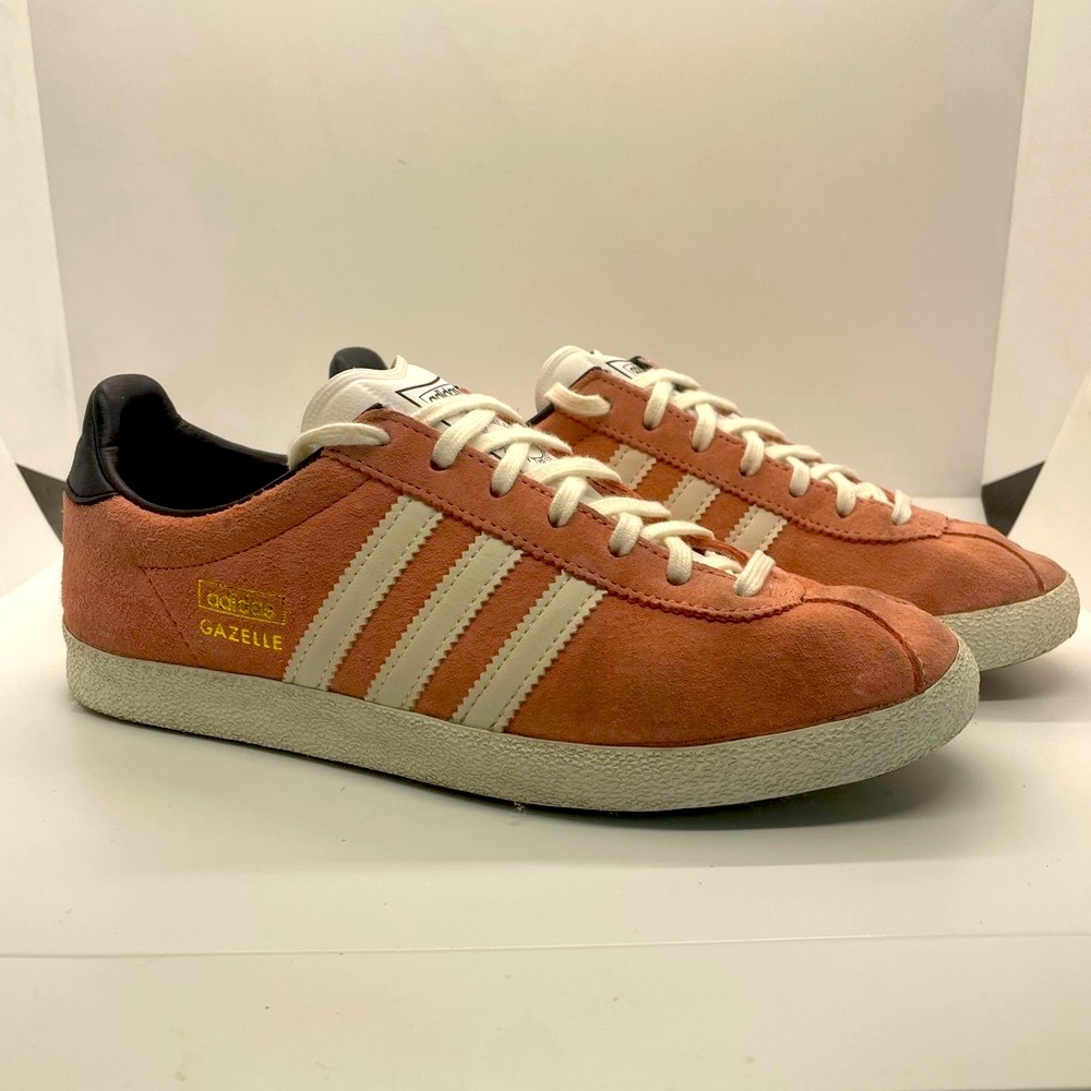 adidas Gazelle Sneakers in Orange and White